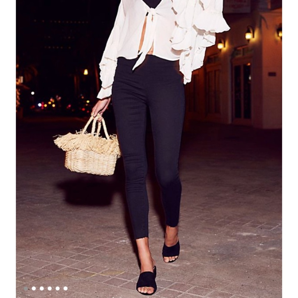 Free people high waisted skinny pants!